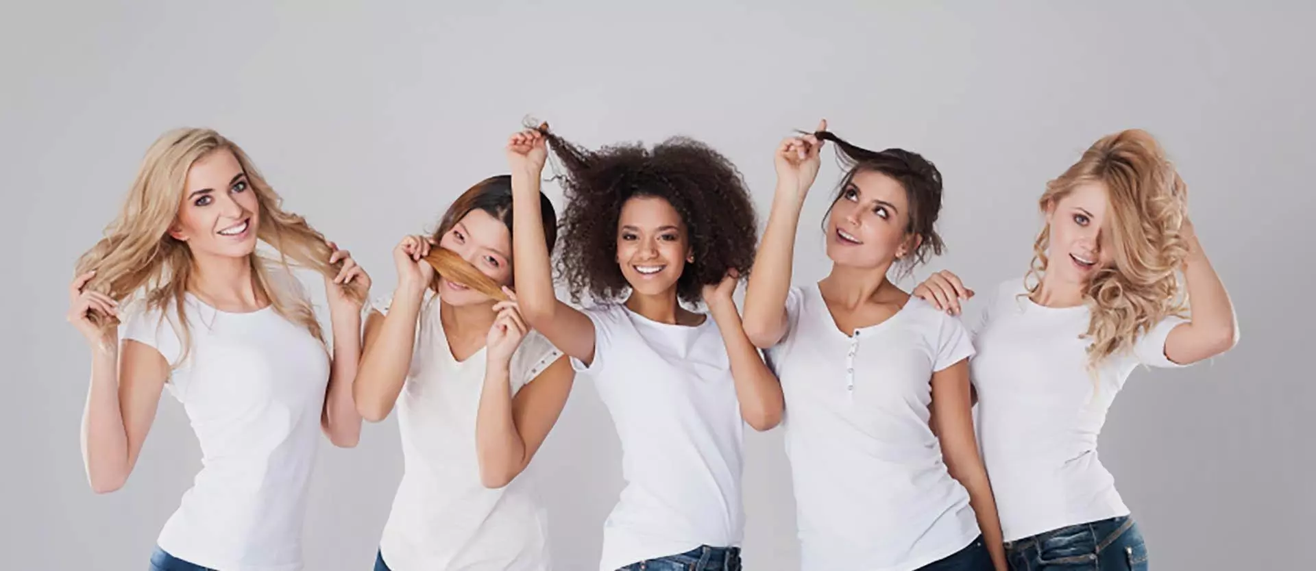 Women with beautiful hair