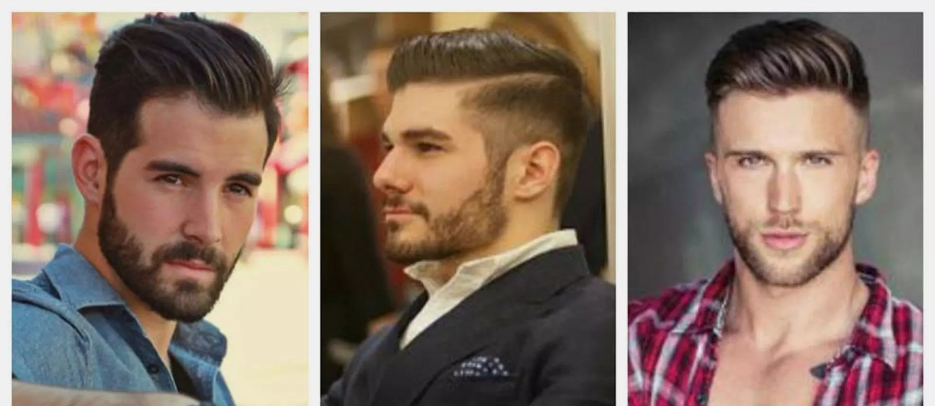 Men with classic undercut hair style